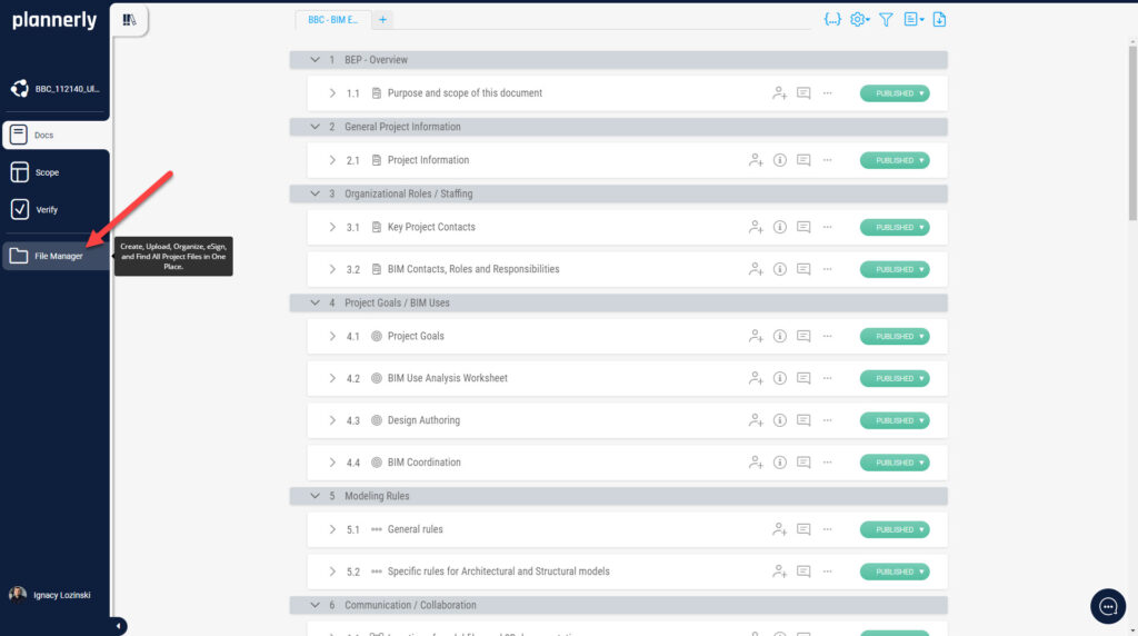 File Manager tab